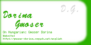 dorina gmoser business card